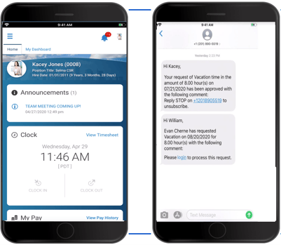 Employee Communication and Alerts Mobile UI