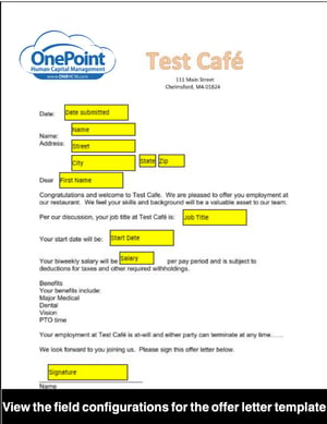 Employee Offer Letter Custom Template