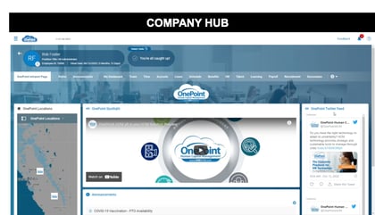 OnePoint Company Hub Intranet