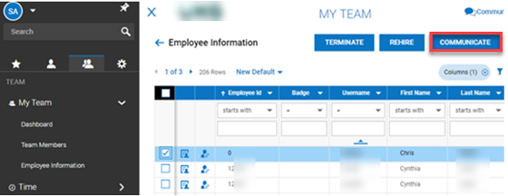 OnePoint Broadcast Messenger Communication Set Up Ccreen